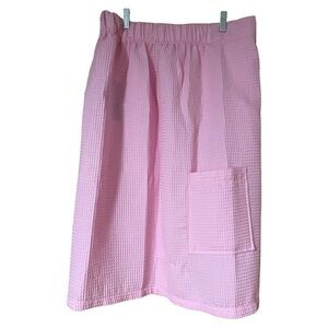 Turquaz NWT‎ Blush Waffle Spa Bath Swim Wrap Size S/M Resort Vacation